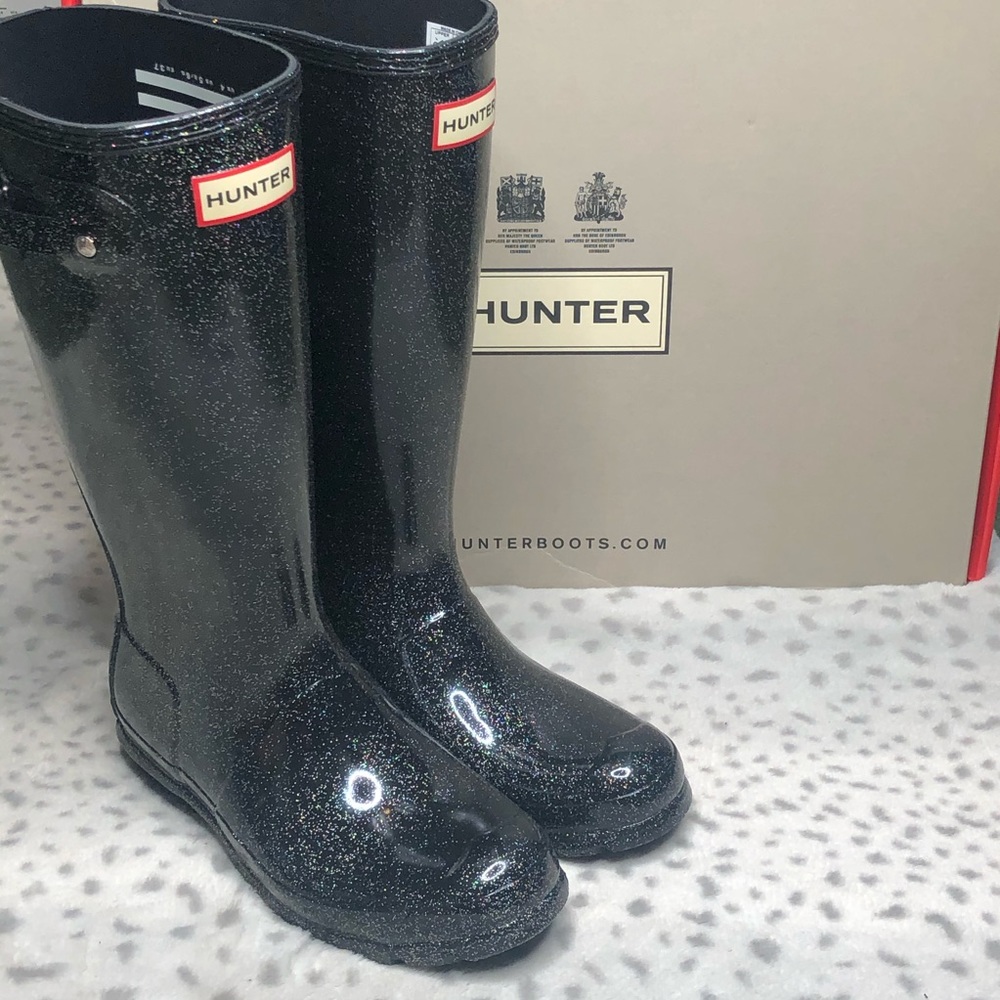 Hunter Original Kids Starcloud Tall Boot Glitter No box
